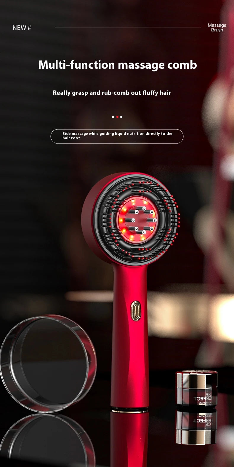 3-in-1 Red Light Scalp Therapy & Hair Growth Comb