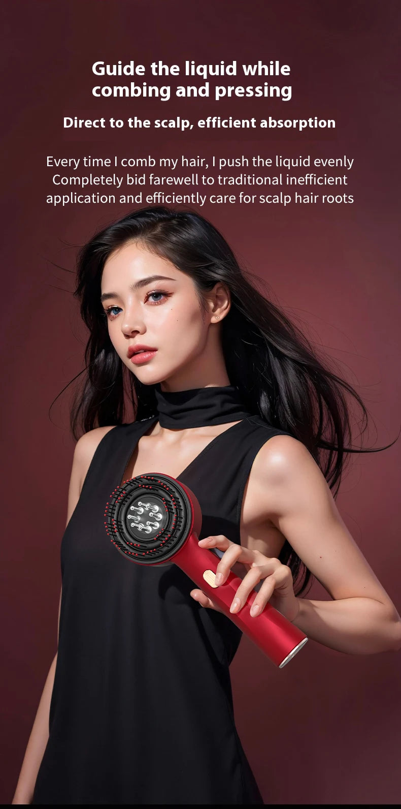 3-in-1 Red Light Scalp Therapy & Hair Growth Comb