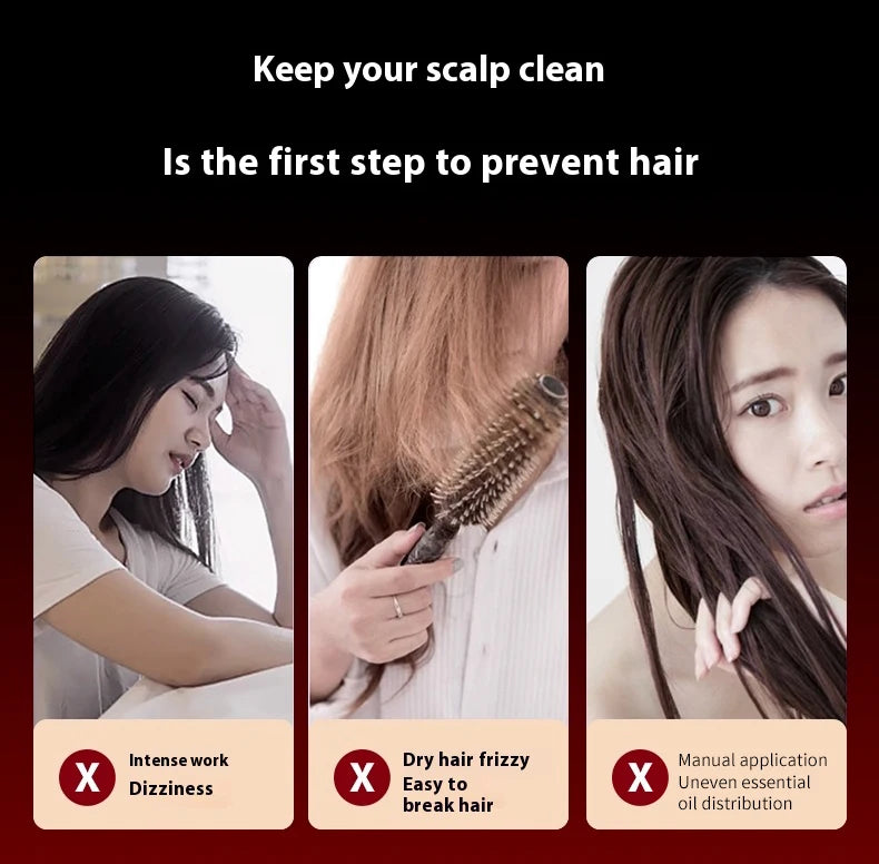 3-in-1 Red Light Scalp Therapy & Hair Growth Comb